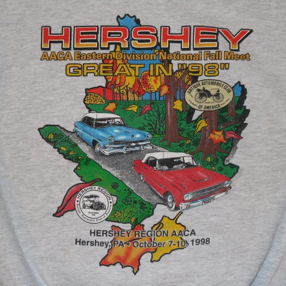 Vintage 1998 Hershey Region Antique Automobile Club Crewneck Sweatshirt 2XL USA - Picture 2 of 4